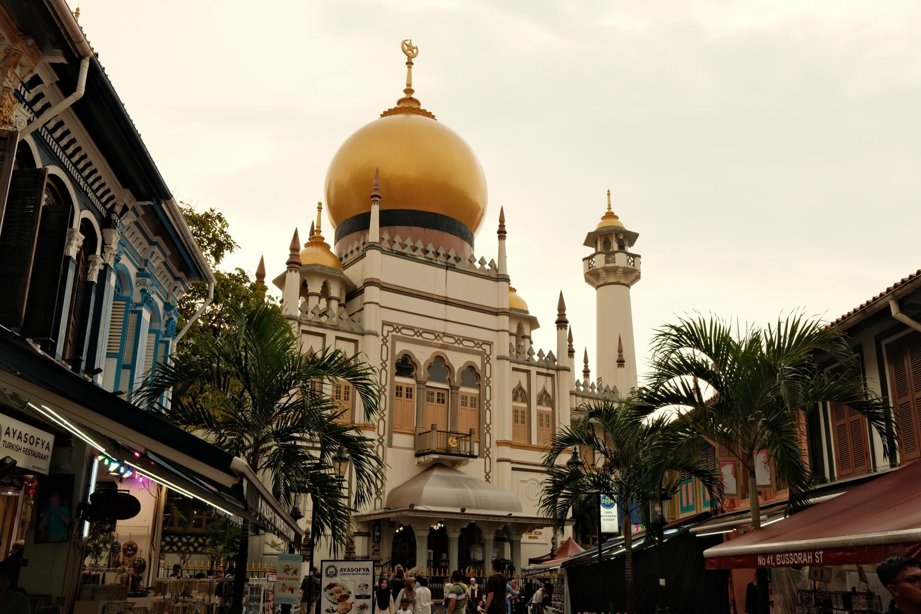 Arab Street in Kampong Glam, a short walk from Sultan Mosque.