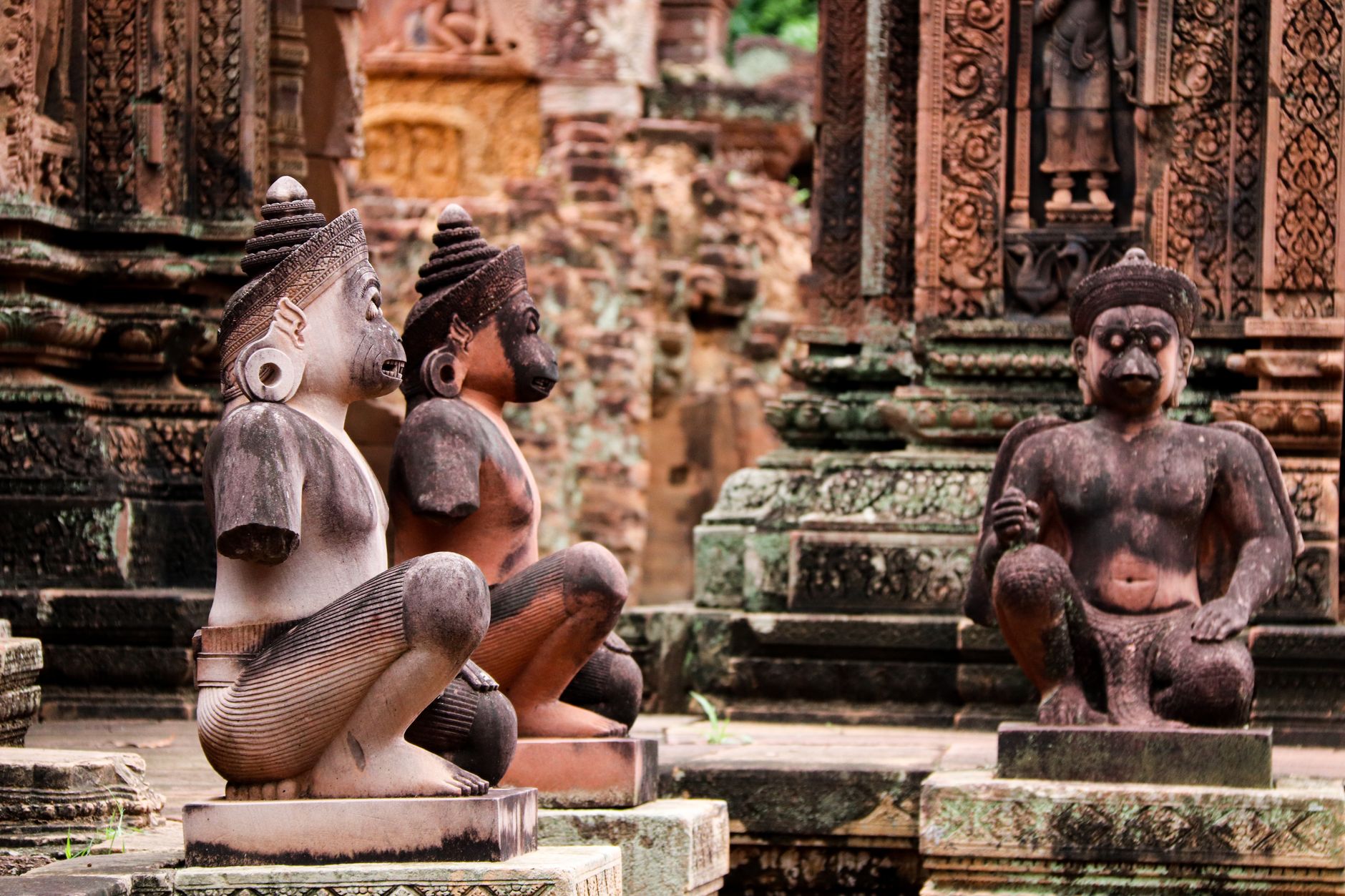 Banteay Srei's Pink Sandstone and a Hot Walk to the River of a Thousand Lingas