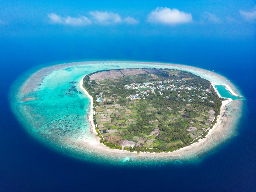 Bikini Beach on Maafushi, the one stretch of the local island where swimwear is permitted.