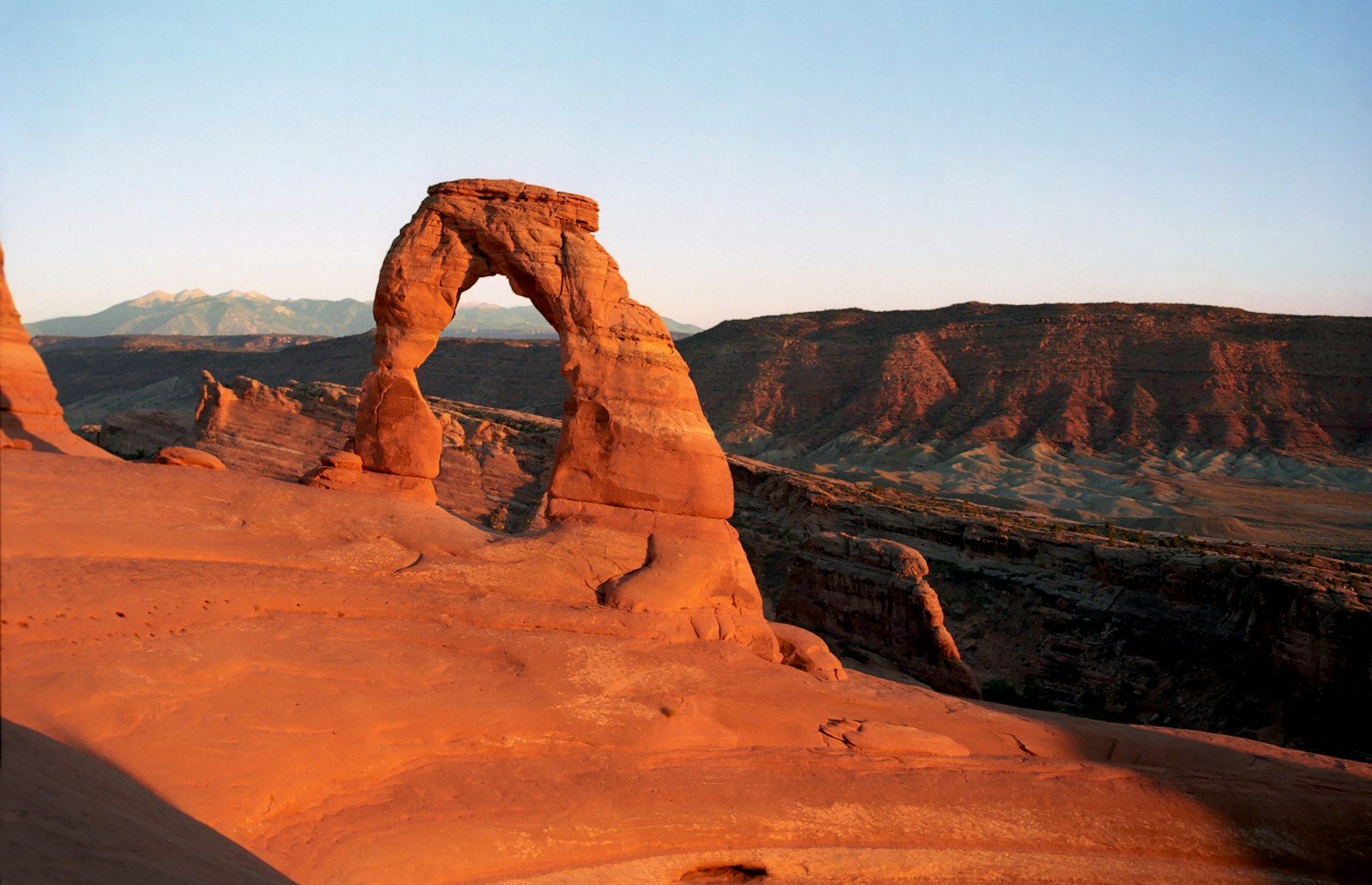Delicate Arch's 3-mile round-trip trail has real exposure; plan for kids six and up and water for everyone.