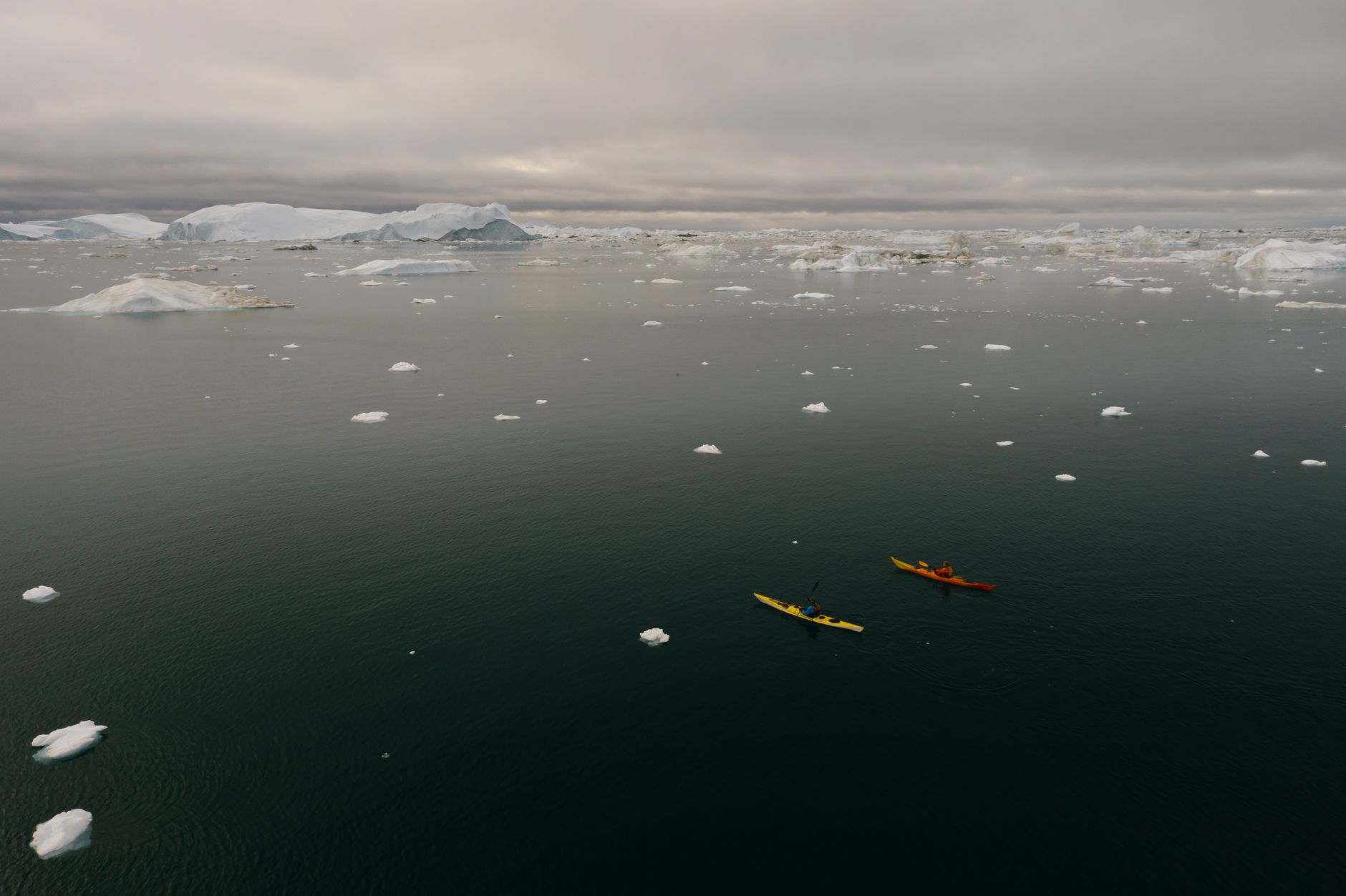 Double kayaks and full drysuits are standard issue for the Cierva Cove program.