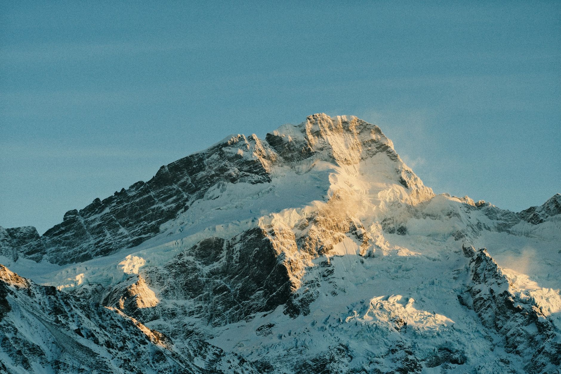 Early-season snow on Mackinnon Pass, typically encountered in late October and early November