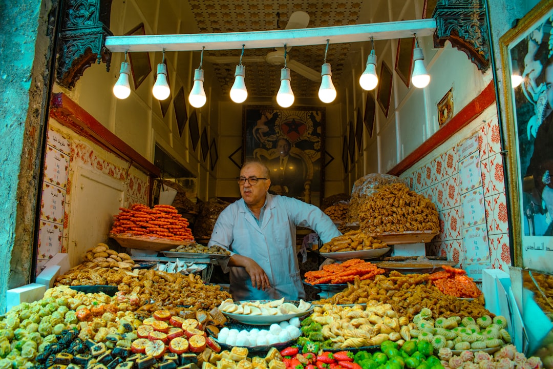 The Nejjarine Snack Stalls at Dusk