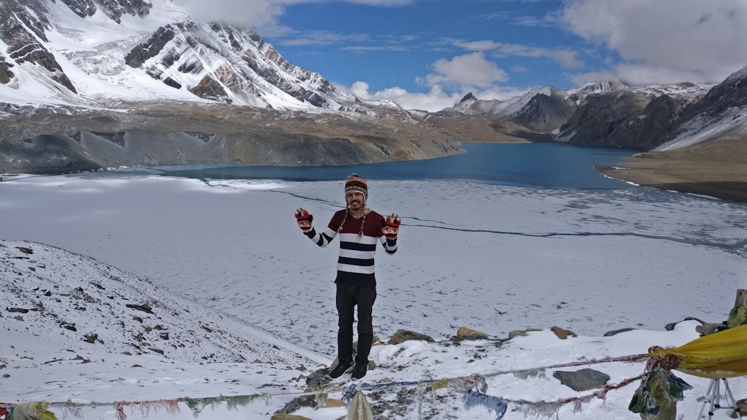 Gangapurna Lake, fed by the glacier of the same name, a short walk from Manang.
