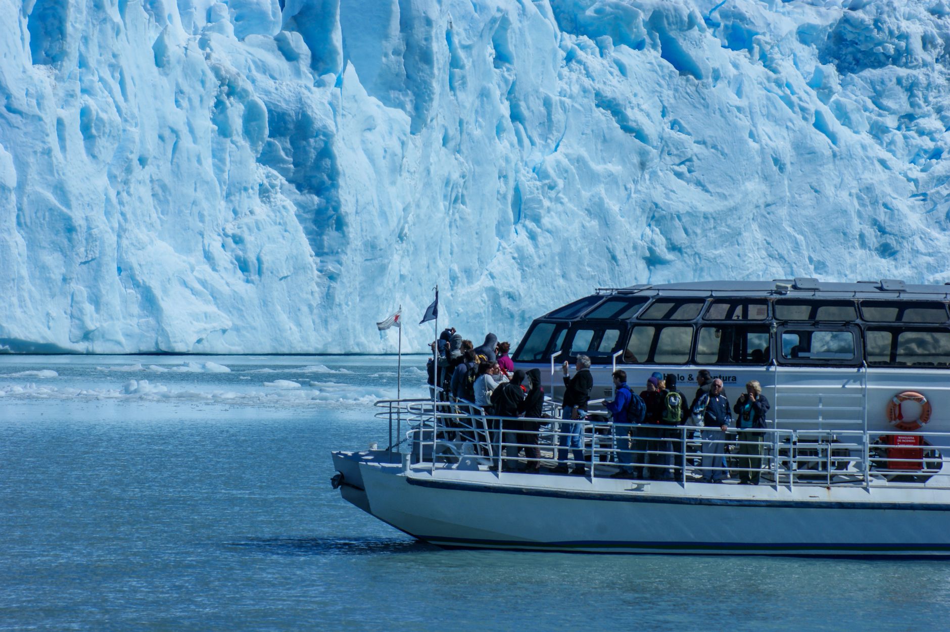 Icebergs on Grey Lake