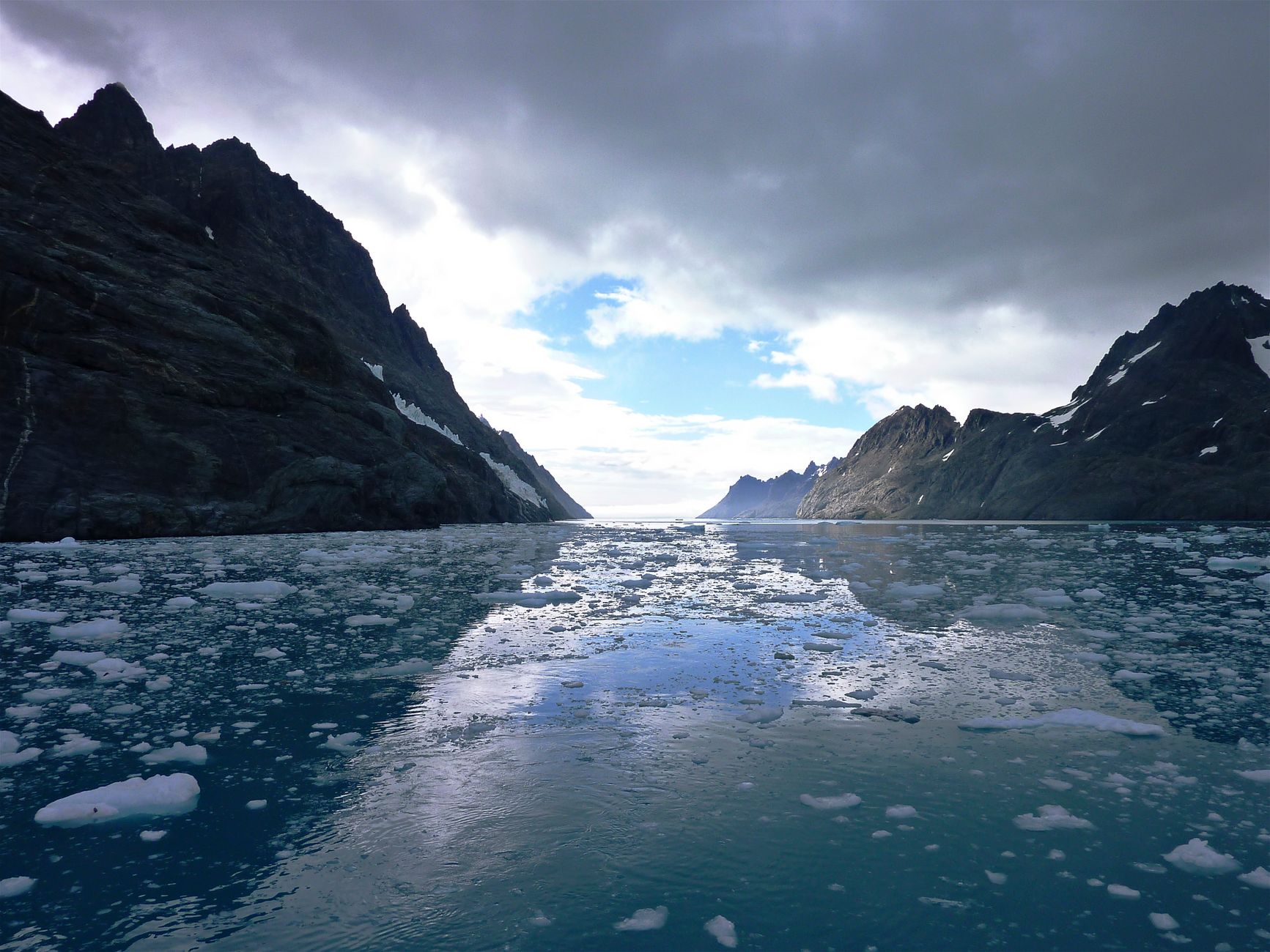 Grounded icebergs in Cierva Cove can tower several stories above the waterline.