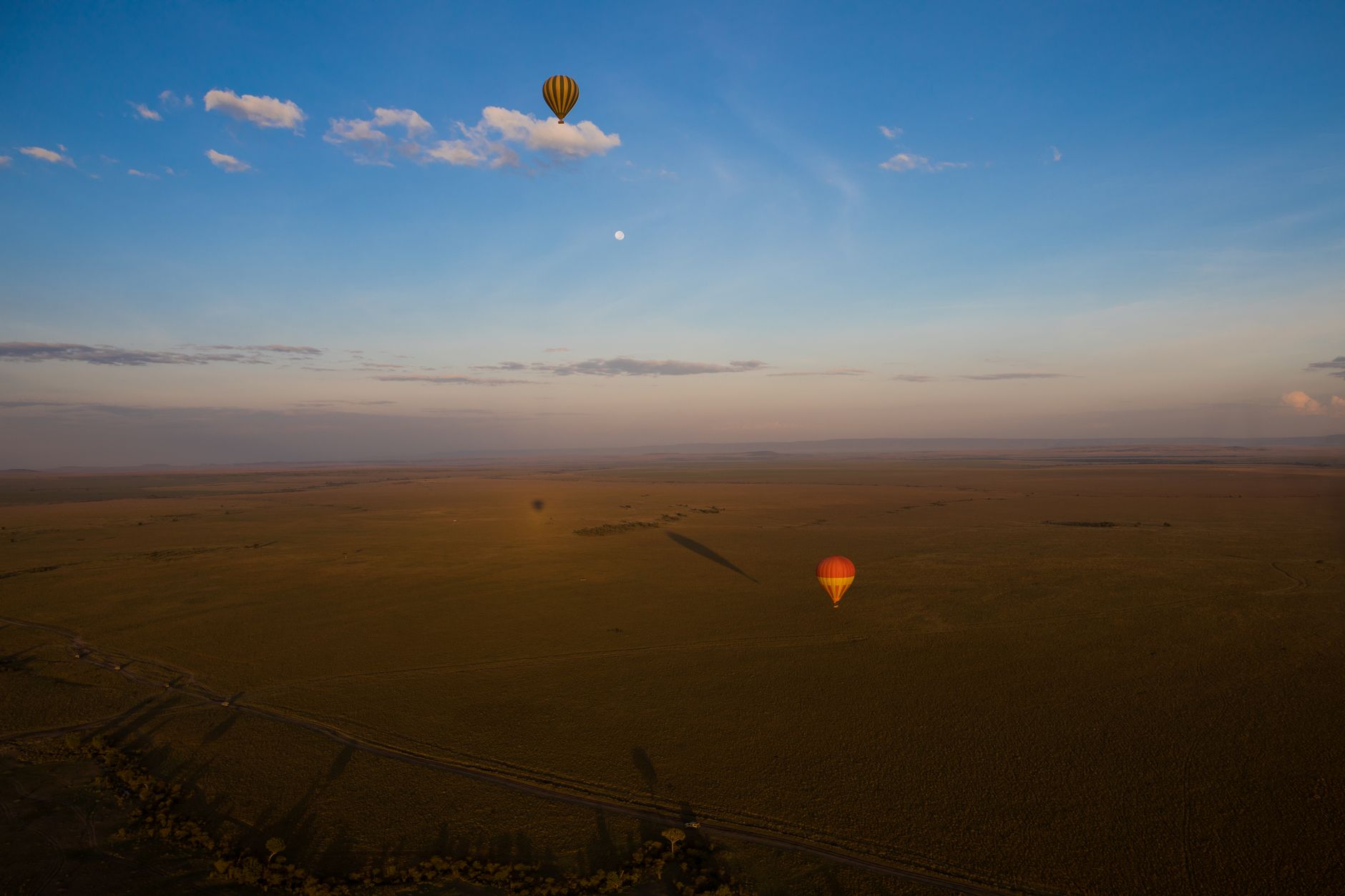 Dawn Balloon Safari Over the Plains