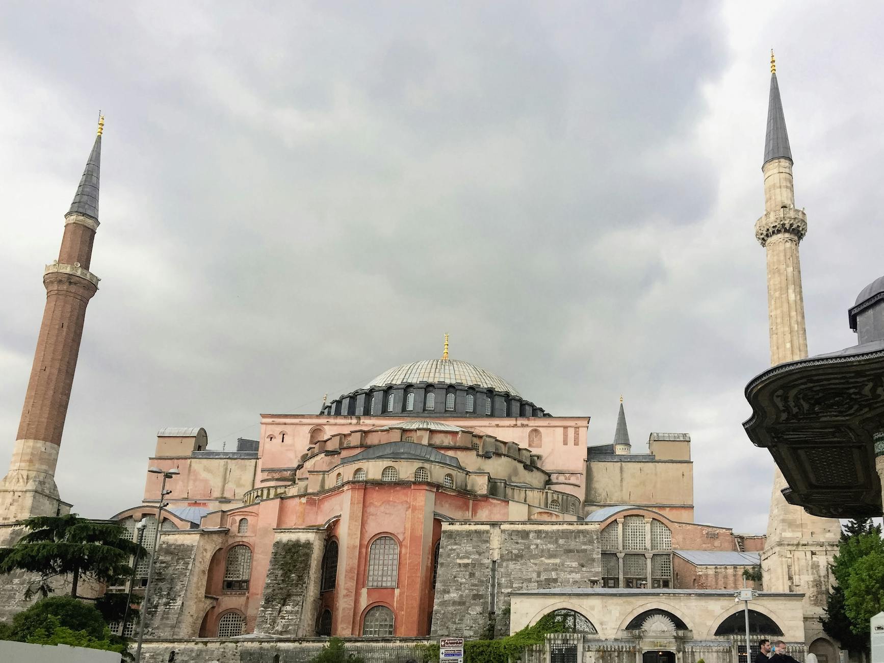 A majestic view of the Hagia Sophia's architecture, showcasing its domes and minarets. - Photo by Mehmet Turgut Kirkgoz on Pexels