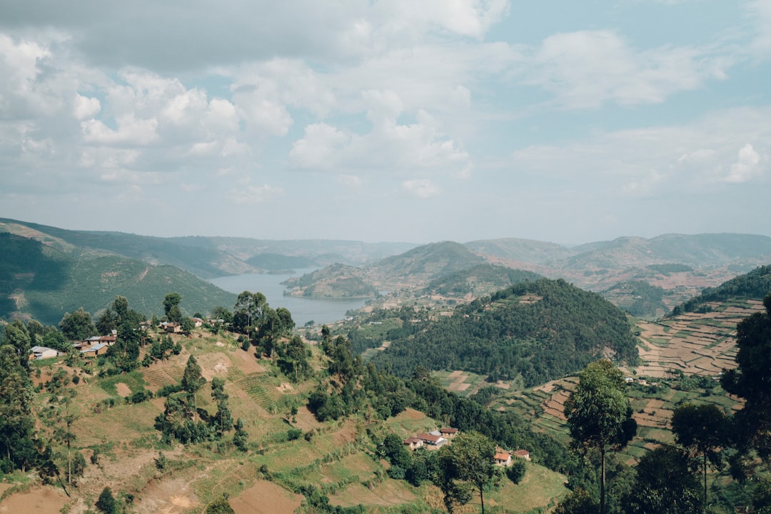 Lake Bunyonyi's terraced hillsides, a favorite pairing destination after a Bwindi trek.
