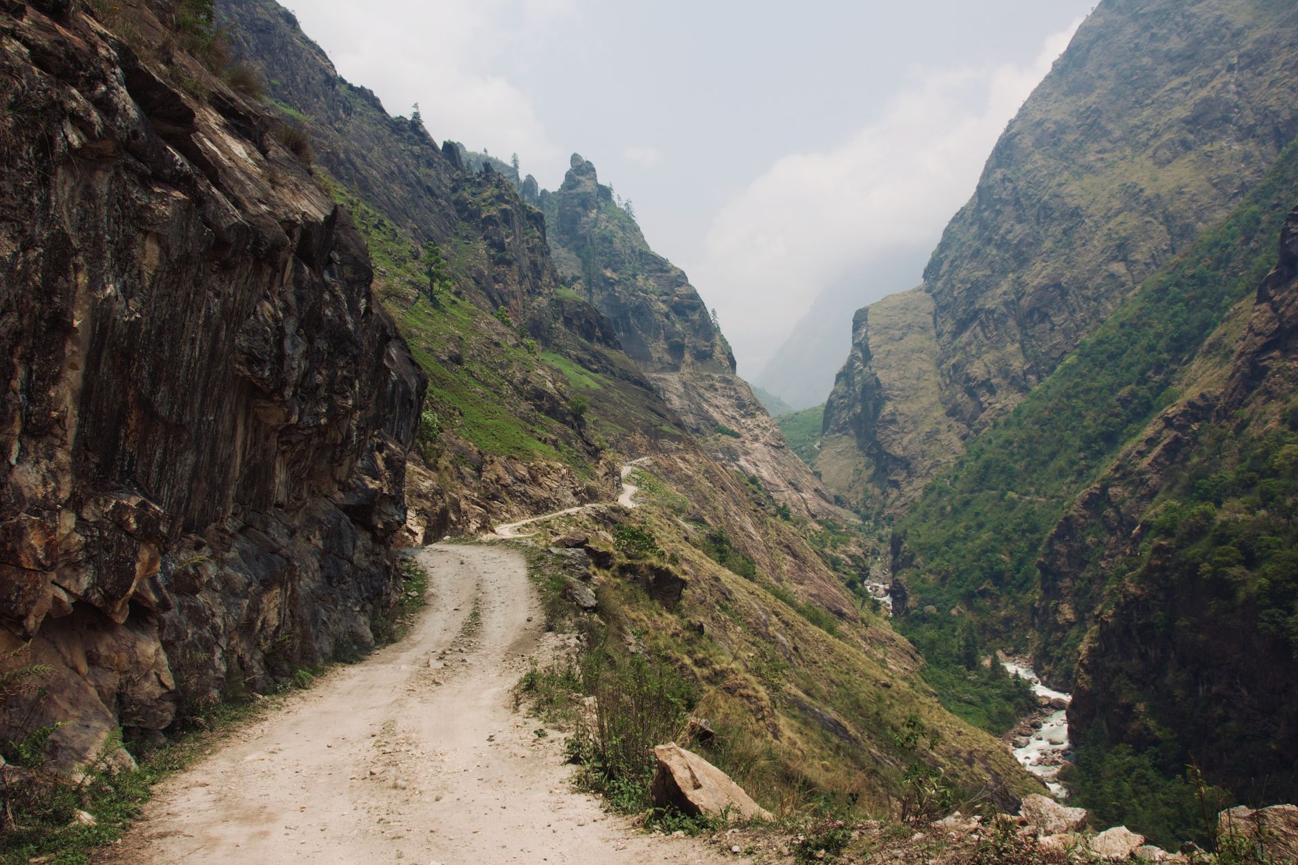 Kathmandu to Chamje by jeep, and the last warm room I'd see for a while