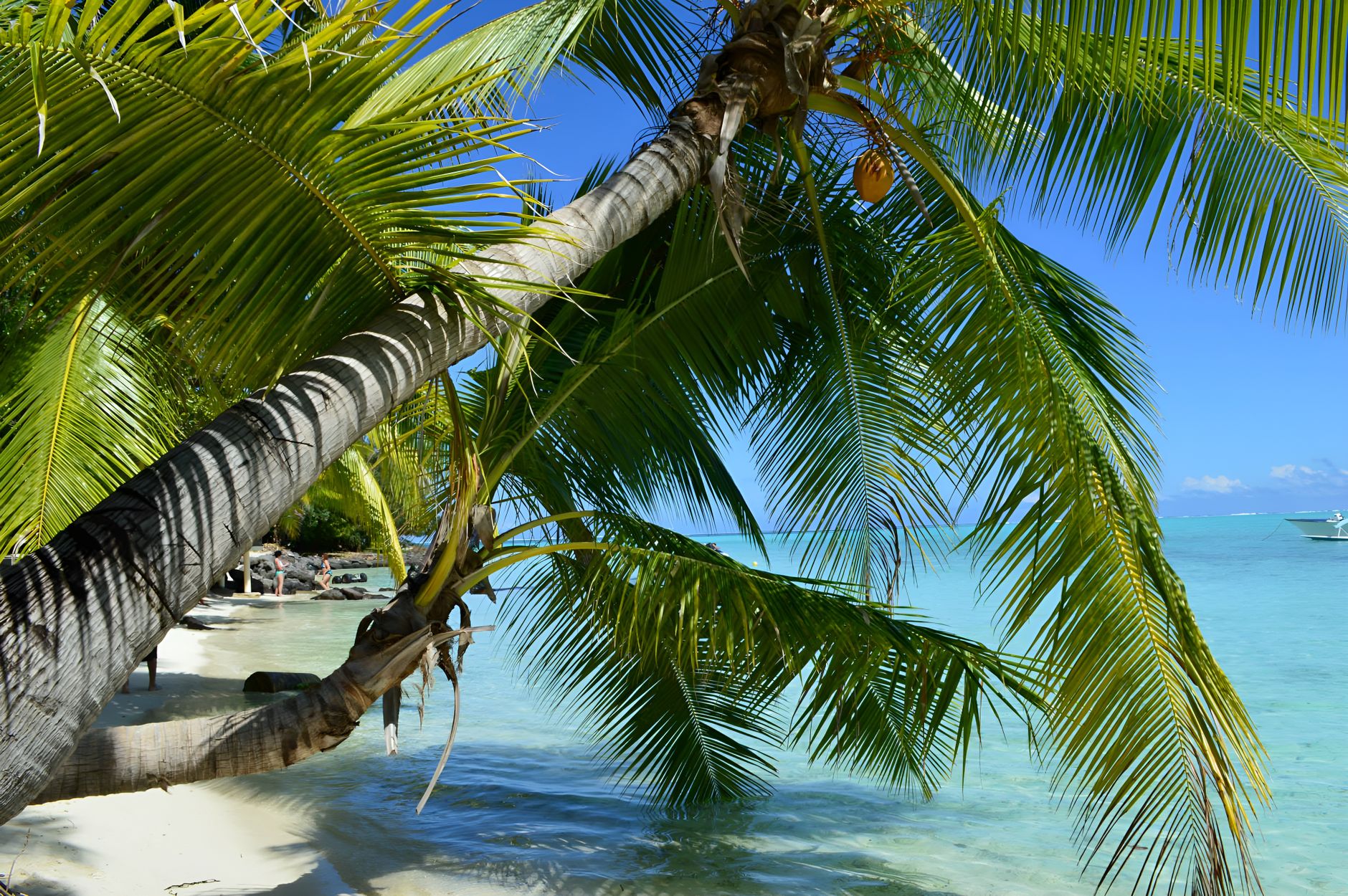 Matira Beach on the main island's southern point remains the lagoon's best public shoreline.