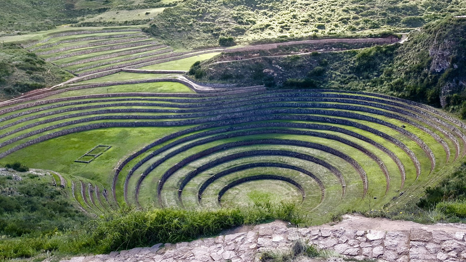 Moray's concentric terraces, thought to have served as an Inca agricultural testing ground.