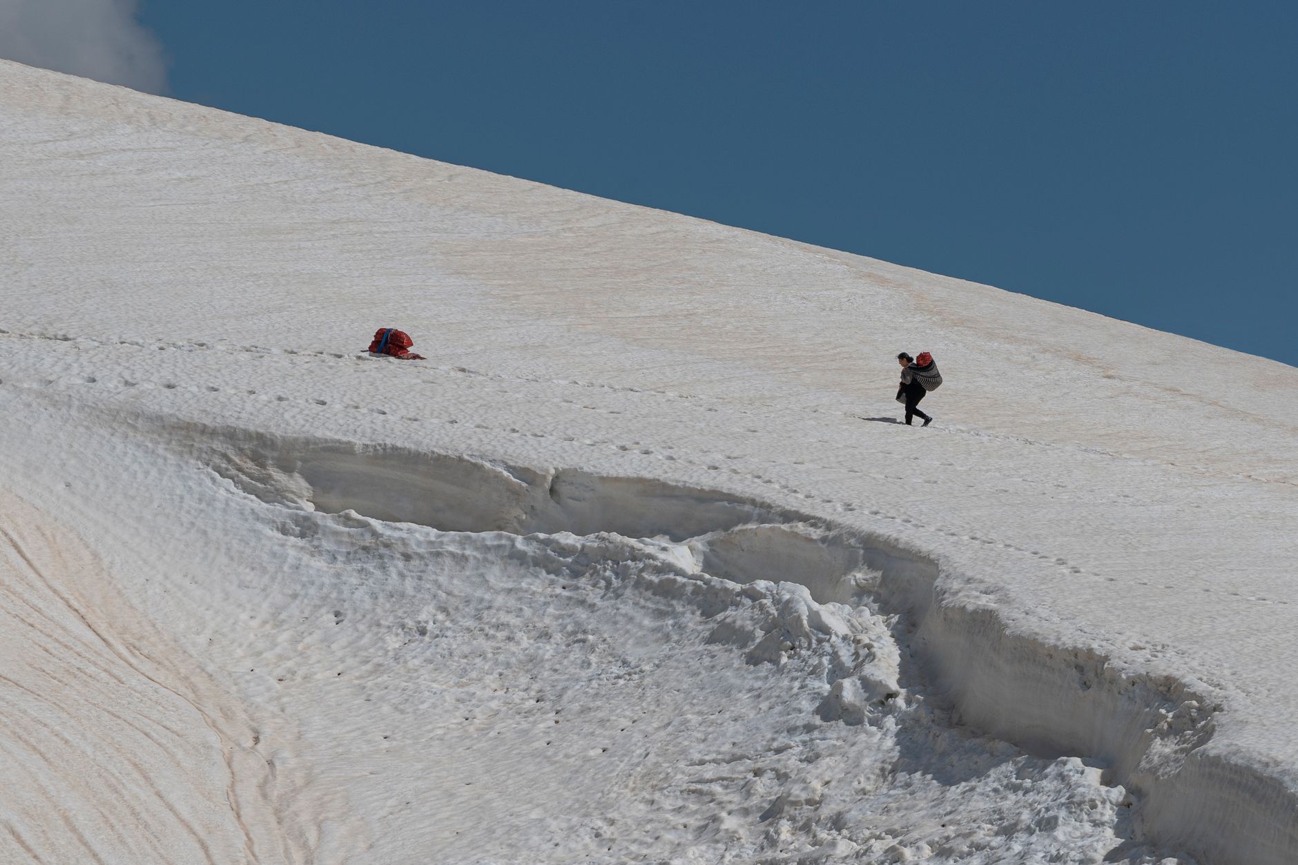 The Alpine Scramble Above Almirante Brown Station