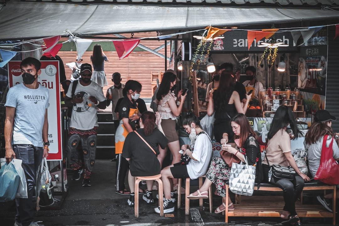 One aisle of many at Chatuchak, where the stalls run into the thousands.