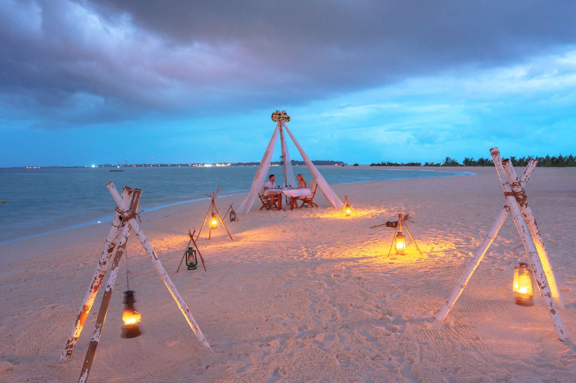 Watch a Film Under the Stars at Soneva Fushi