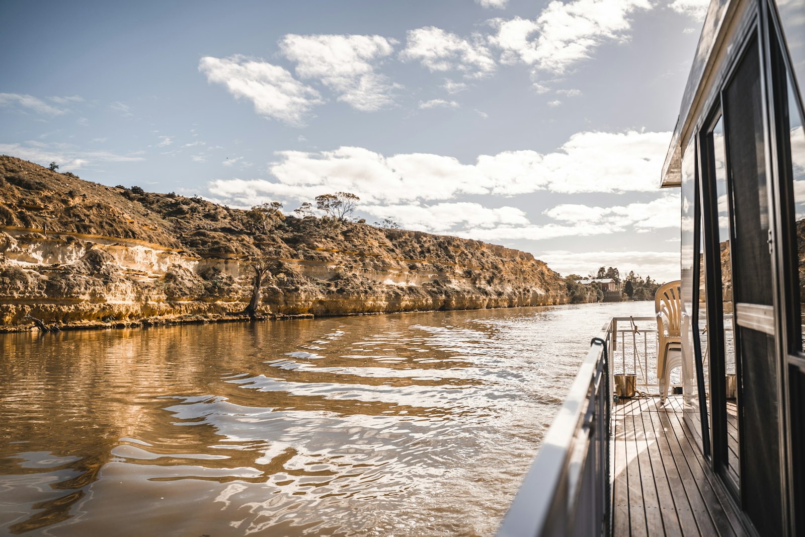 Paddle-wheeler PS Murray Princess on the Murray River at dusk