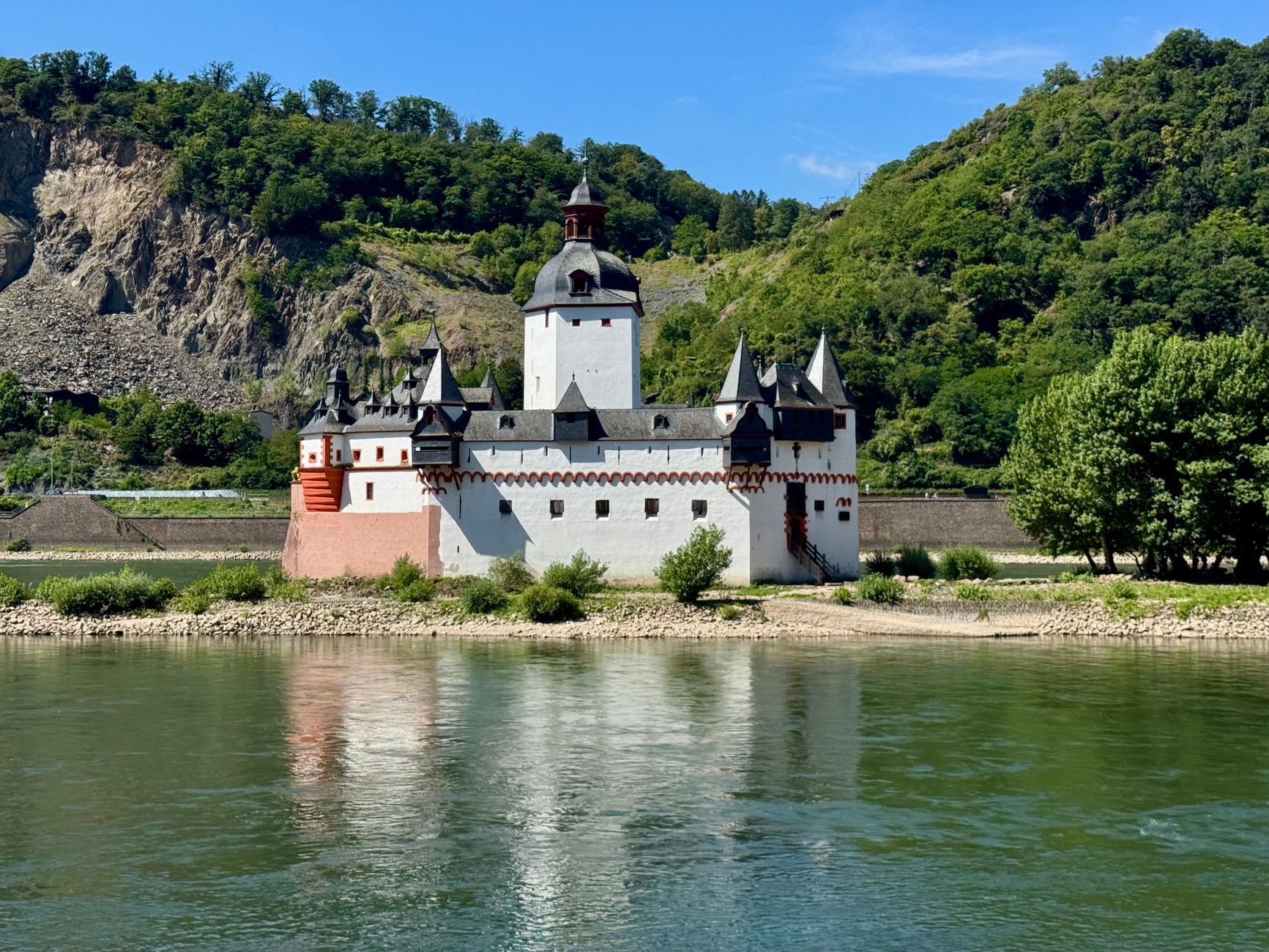Pfalzgrafenstein, the toll castle stranded on its own island near Kaub.