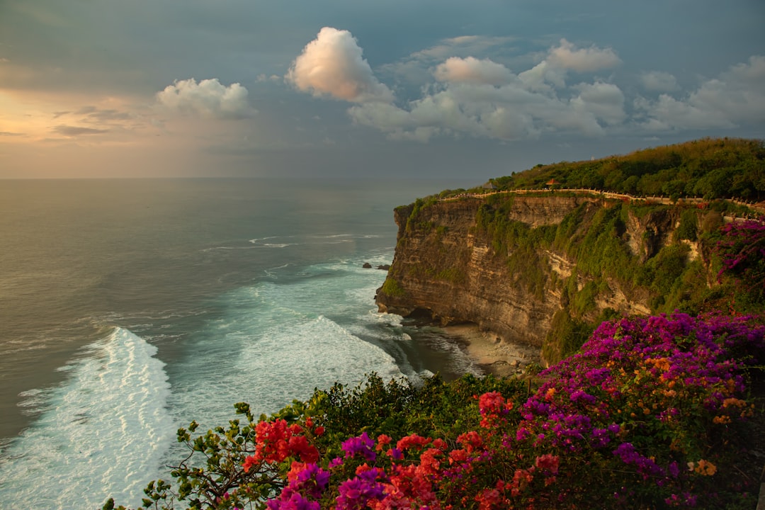 Pura Luhur Uluwatu, the sea temple that gives the region its name, on the cliffs above Suluban Beach.