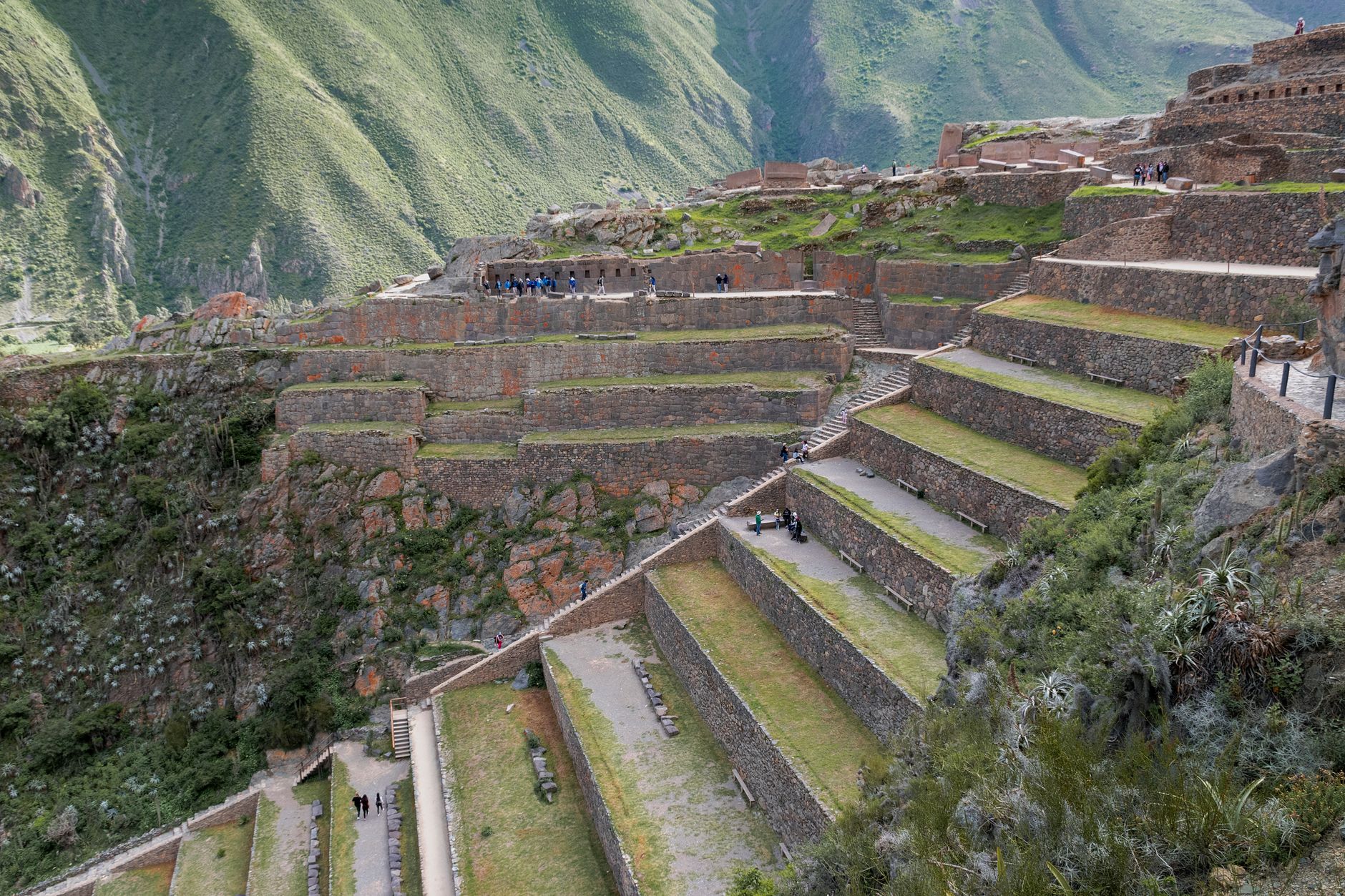 The ceremonial fortress at Ollantaytambo, still unfinished when the Spanish arrived in 1532.
