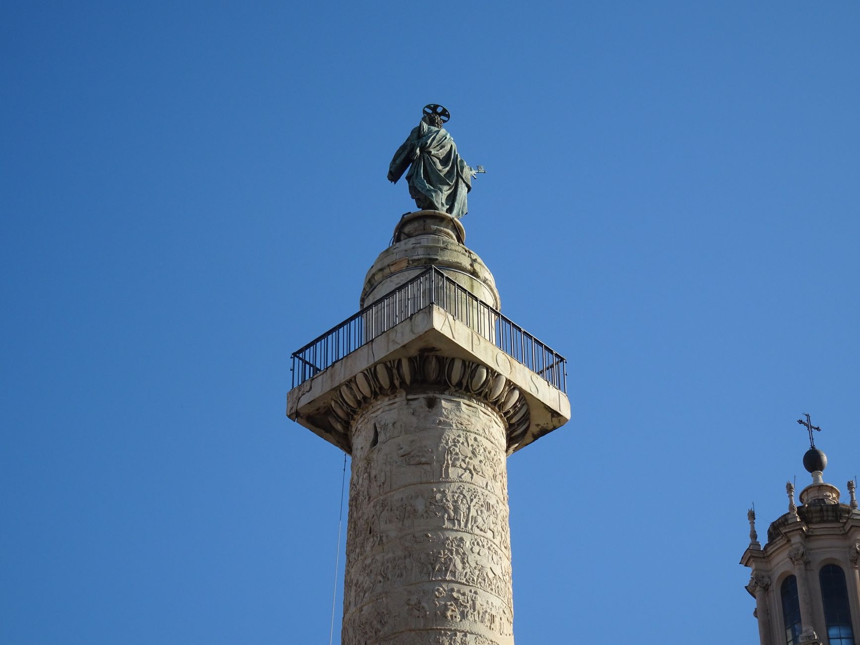 The Colonna Romana on Brindisi's harbor steps, the traditional end of the Via Appia.