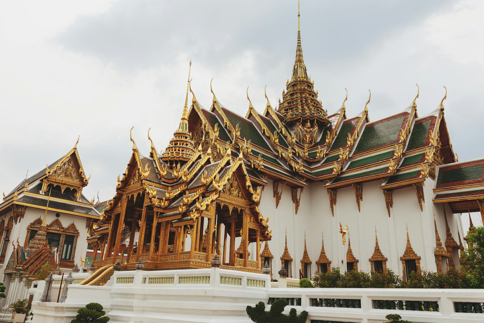 The Grand Palace complex, where gold leaf and mosaic tile cover nearly every surface.