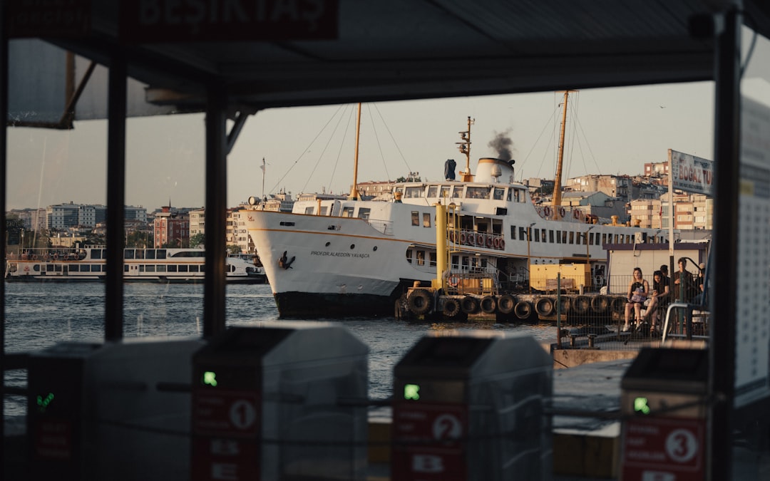 The Kadıköy ferry cutting across choppy winter water.
