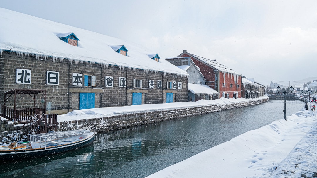 The Otaru Canal, roughly a 35-40 minute rapid-train ride from Sapporo, is lined with early-1900s warehouses now housing glass shops and cafés.