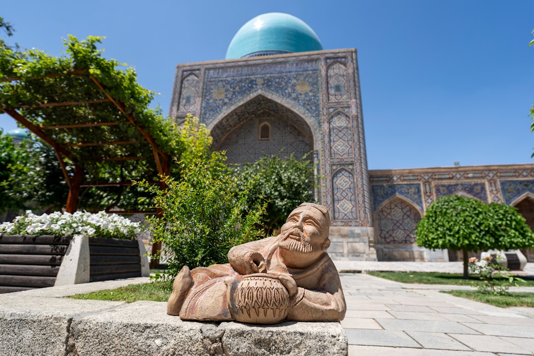 The ribbed dome of Gur-e-Amir, resting place of Timur, was the architectural model for later Mughal tombs.