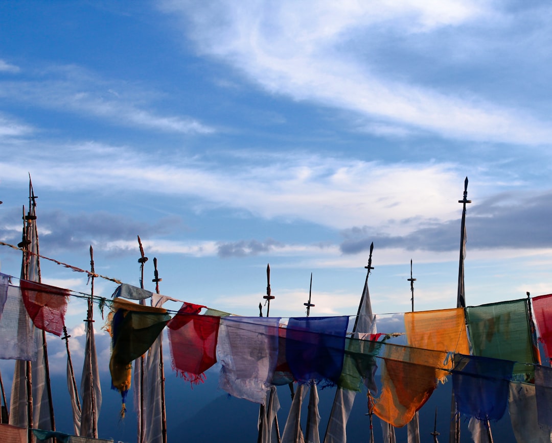 The summit of Thorong La at 5,416 metres, the trek's highest and most celebrated point.