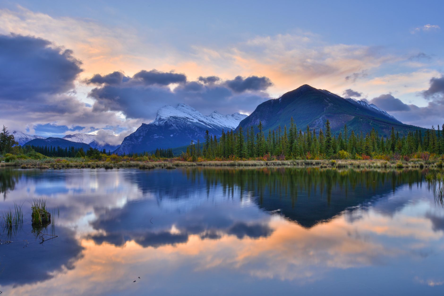 Sunrise at Vermilion Lakes and a Slower Day in Town